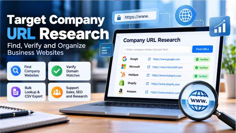 Target Company URL Research